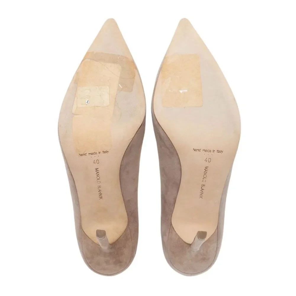 Manolo Blanik Suede BB Pumps - Size 10 / 40 - Picture 5 of 7